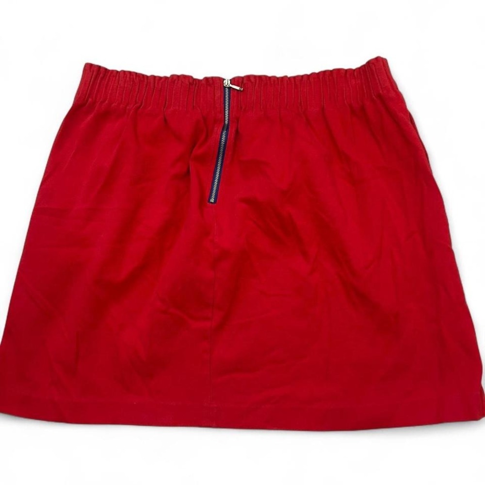 Tommy Hilfiger Red Mini Skirt Womens Size 16 Elastic Waist Back Zip‎ size 16